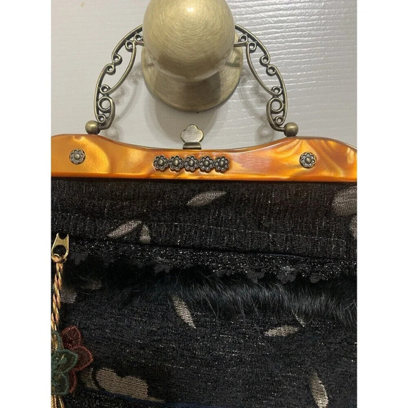 Sassi Cindi Collection Unique Whimsy Goth Fairy Goth Handbag Furry Boho - Picture 6 of 12